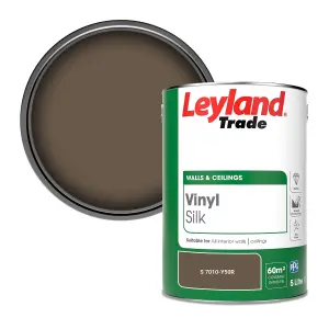 Leyland Trade Vinyl Silk Walls & Ceilings Emulsion Paint (S 7010-Y50R) - 5L