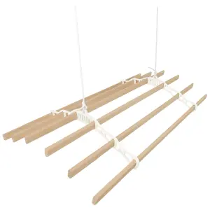 Clothing Airer Ceiling Pulley - Ivory - 1.8m