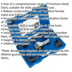 7 Piece Heavy-Duty Torque Multiplier Wrench Set for Precision Torque Adjustment