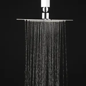 Nes Home 200mm Square Shower Head and Handset Chrome