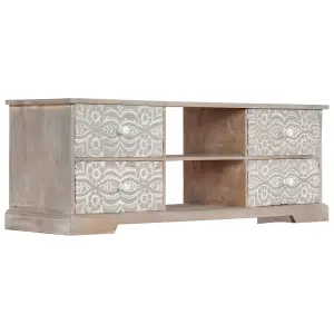 Berkfield TV Cabinet 120x30x40 cm Solid Acacia Wood