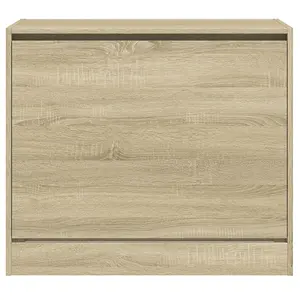 Shoe Cabinet Sonoma Oak 80x42x69 cm Engineered Wood