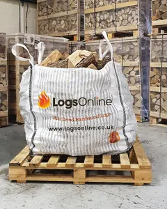 Kiln Dried Oak Firewood Logs Bulk Bag 250kg