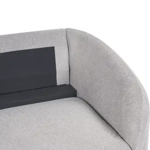 2 Seater Fabric Sofa Grey TROSA