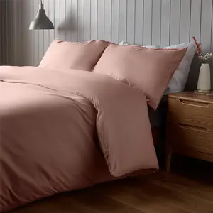 Silentnight Supersoft Duvet Set Pink / Double - 2 Pillowcases (45 x 80 cm)