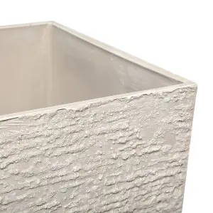 Plant Pot 40 x 40 x 81 cm Beige GAZA