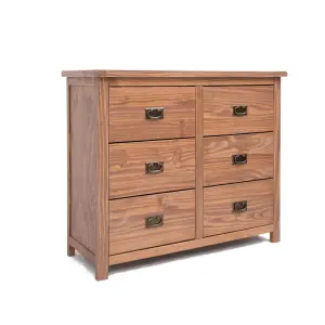 Padua 6 Drawer Chest of Drawers Bras Drop Handle