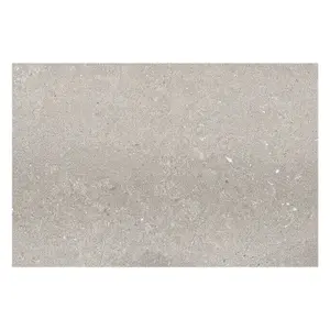 Azure Matt Grey Stone Effect Porcelain Outdoor Tile - Pack of 20, 10.8m² - (L)900x(W)600mm