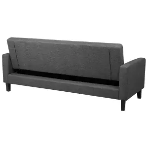 Beliani Traditional Sofa Bed VEHKOO Dark Grey