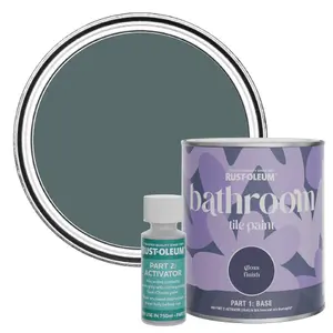 Rust-Oleum Deep Sea Gloss Bathroom Tile Paint 750ml