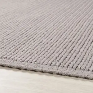 Warm Grey Wool Modern , Plain Rug Easy to clean Living Room and Bedroom-200cm X 290cm