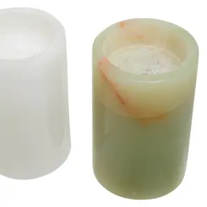 Interiors by Premier Three Onyx Tealight Holders,Candle Protection Tealight Holders, Easy to Clean Tealight