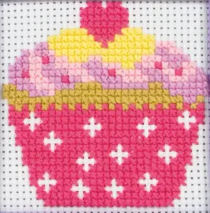 FIRST KIT CUPCAKE - Counted Cross Stitch Kit: 1st Kit: Cupcake - Anchor