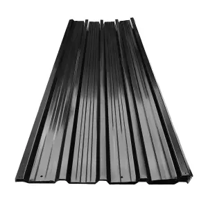 12pcs Steel Corrugated Panels  12 Steel Panels, Charcoal Black