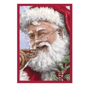 Eurowrap Santa Claus Christmas Gift Boxes (Pack of 10) Red/White (One Size)