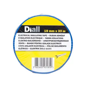 Diall Blue Electrical Tape (L)33m (W)19mm