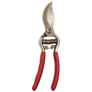 Kent & Stowe Garden Cutting Carbon Steel & Red Bypass Secateurs (H) 225mm x (W) 120mm