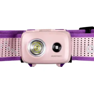 Fenix HL16 Pink, Lightweight 3x AAA Battery Powered Head Torch - 450 lm - 104m Beam Range - Red light mode - IP66 Weatherproof