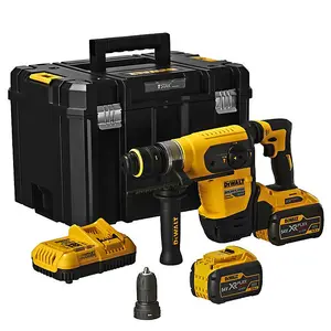 DeWalt DCH417X2 54v XR FlexVolt SDS + Plus Hammer Multi Drill Driver 2 x 9.0Ah