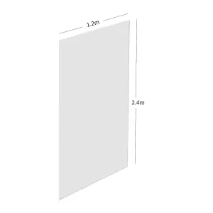 Modern PVC Waterproof Shower Panel 1000x2400x10 mm -Gloss White Marble