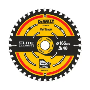 DEWALT Cordless Extreme Framing Circular Saw Blade 165 x 20mm x 40T