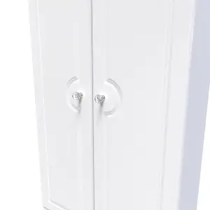 Stratford 2 Door 2 Drawer Wardrobe in White Ash (Ready Assembled)