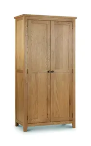 Stylish White Oak Wardrobe - 2 Doors