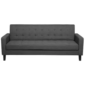 Beliani Traditional Sofa Bed VEHKOO Dark Grey