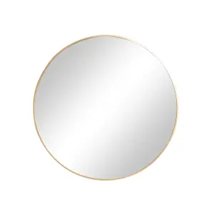 Melody Maison Large Round Gold Wall Mirror - 80cm x 80cm