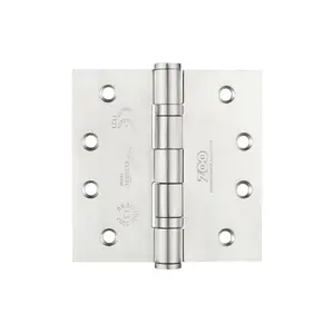 10cm H x 10cm W Butt Bearing Pair Door Hinges (Set of 2) Satin Stainless