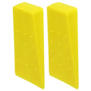 SPARES2GO Tree Felling Wedge Heavy Duty Chainsaw Log Wood Cutting Cleaving Block Tools (5.5", Pack of 2)