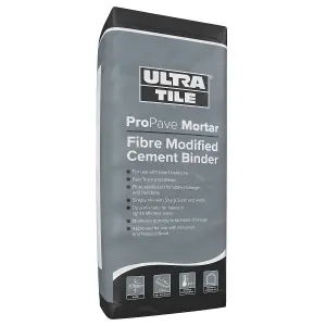 UltraTile ProPave Mortar Outdoor Tiling Fibre Modified Cement Binder, 20kg