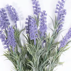 Blooming Artificial - 12-Pack of Artificial Lavender Bush - Indoor & Outdoor