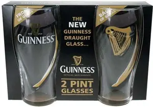 Guinness Guinness Logo Unisex Pint Glass Transparent, Glass,