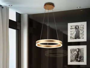 Luminosa Helia Integrated LED Ceiling Pendant Gold