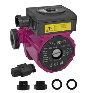 JASSFERRY Central Heating Pump A-Rated Hot Water Heat Circulation System 25-6/130 Direct Replacement 15/50-60