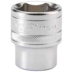 Draper 1/2" Square Drive 6 Point Imperial Socket 1" 16634