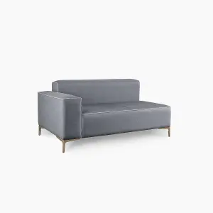 Emelda Grace Cloud Small Corner Sofa - Dark Grey