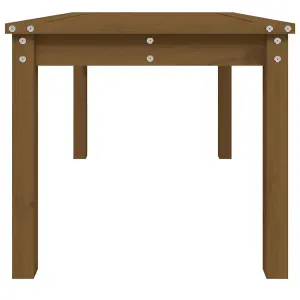 Berkfield Garden Table Honey Brown 82.5x50.5x45 cm Solid Wood Pine