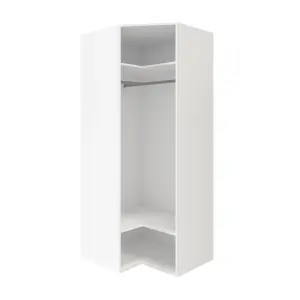 GoodHome Atomia Freestanding Matt white Particle board Wardrobe (H)2250mm (W)1300mm (D)580mm