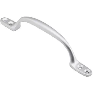 Sash Window Bow Shaped Lift Handle 158 x 12mm 30mm Proj Satin Chrome