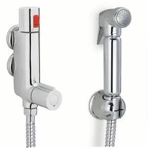 Nes Home Shattaf Douche Toilet Bidet with Mini Thermostatic Shower Valve Muslim Spray