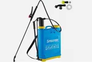 MantraRaj 16 Litre Manual Bottle Knapsack Sprayer Backpack Pressure Garden Weed Killer Sprayer With Lance Adjustable Spray Nozzles