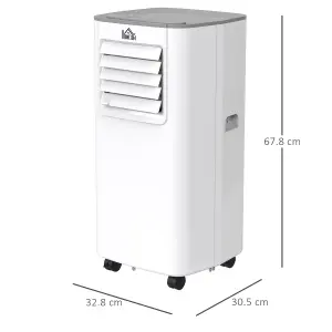 HOMCOM 5000BTU Portable Air Conditioner 4 Modes LED Display Timer Home Office