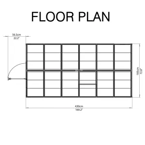 Palram - Canopia Harmony 6x14 Greenhouse