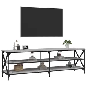 Berkfield TV Cabinet Grey Sonoma 160x40x50 cm Engineered Wood