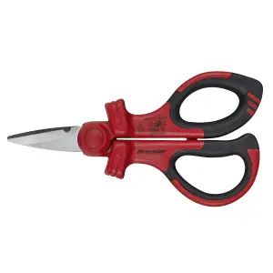 Premier Insulated Scissors VDE Approved Durable Stainless Steel Soft Grip AK8526