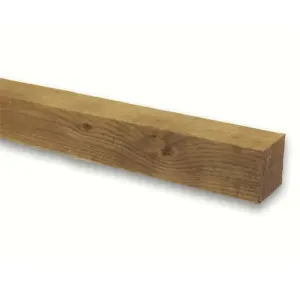 PACK OF 5 (Total 5 Units) - 100mm x 100mm (4" x 4") Sawn Timber Carcassing Wood Softwood Timber - 4.2m Length