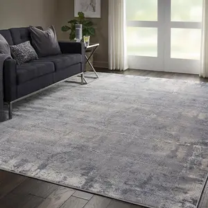 Grey Beige Modern Abstract Luxurious Rug For Dining Room Bedroom & Living Room-240cm X 320cm