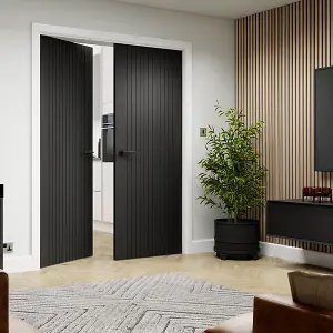 Aria Black Internal Laminate Door